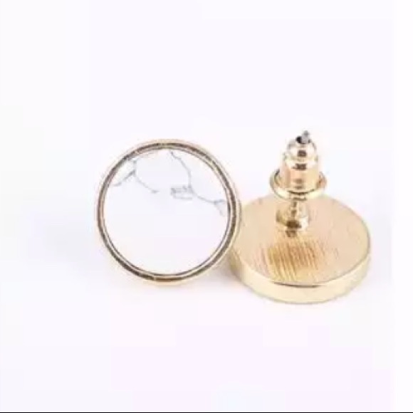 💙💎GRATEFUL💙MAKER💎💙 Jewelry - NEW!💙💎MODERN MINIMALIST WHITE GOLDEN CIRCLES💎💙